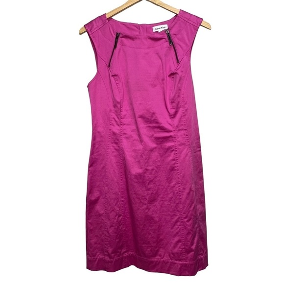 Calvin Klein Pink Shift Dress Size 6 - Picture 1 of 8